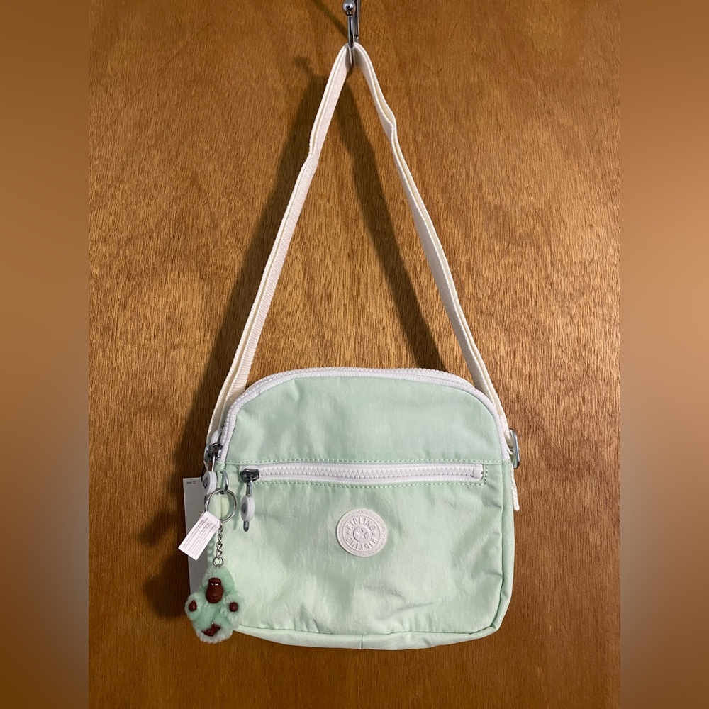 NWT Kipling Crossbody Bag with Adjustable Strap and Monkey Keychain